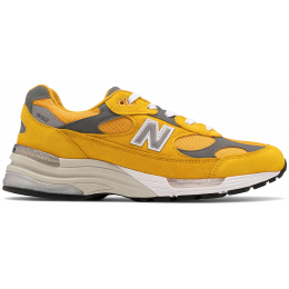 Кроссовки New Balance 992 желтые с серым
