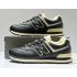 New Balance 574 Low Black White Leather с мехом New Balance 574 Low Black White Leather с мехом