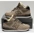 Кроссовки New Balance 574 Mid Grey Haki Black с мехом