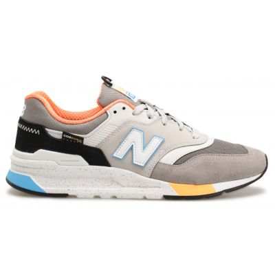 New Balance 997H Cordura Marblehead с желтой и голубой вставкой