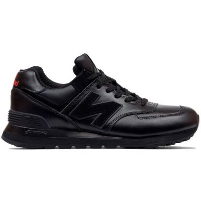 Кроссовки New Balance 574 All Black кожаные