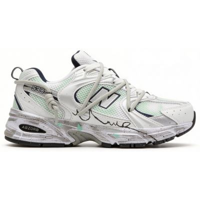New Balance 530 Custom White Silver Navy