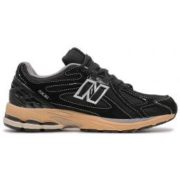 New Balance 1906R Black Suede with White Stitching
