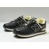 New Balance 574 Low Black White Leather с мехом