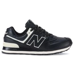 New Balance 574 Leather Black White New Balance 574 Leather Black White