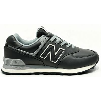 Кроссовки New Balance 574 Black Grey Leather