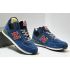 Кроссовки New Balance 574 Mid Suede Blue Navy Red с мехом