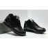 Кроссовки New Balance 574 Mid Triple Black Leather с мехом