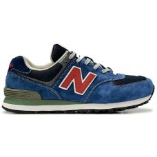 Кроссовки New Balance 574 Blue Black Red