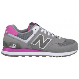 Кроссовки New Balance 574 Grey Pink Rose Violet