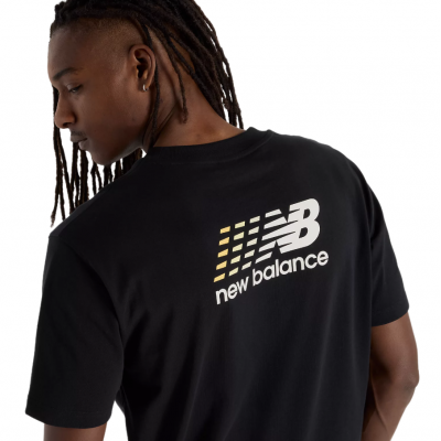 Футболка New Balance Athletics Multi Color Logo T-Shirt Black