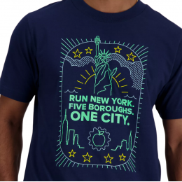 Футболка New Balance NYRR Boroughs Graphic T-Shirt Navy