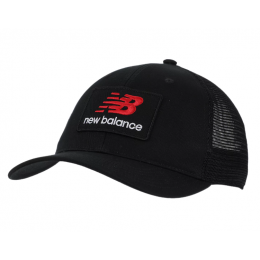 Бейсболка New Balance Stacked Patch Logo Trucker Black