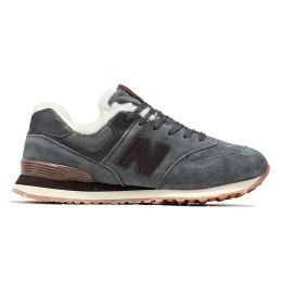 Кроссовки New Balance 574 Grey Brown с мехом