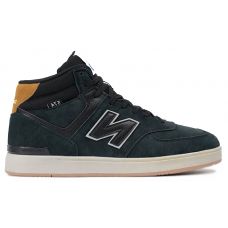 New Balance CT574 High Dark Blue Black утепленные