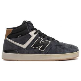 New Balance CT574 High Grey Black утепленные