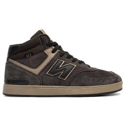 New Balance CT574 High Brown Black утепленные