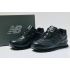 New Balance 574 Leather Black с мехом