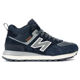 New Balance 574 Mid x Stone Island Navy Blue Grey