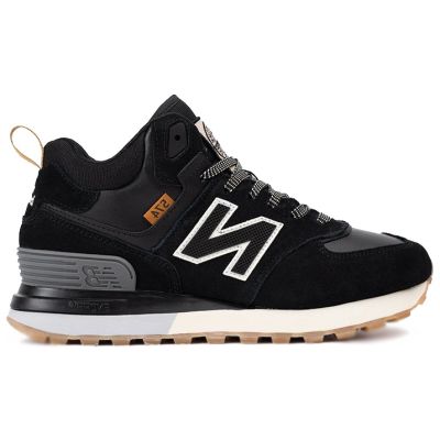 Кроссовки New Balance 574 Mid x Stone Island Black White