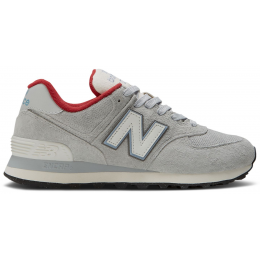 New Balance Wmns 574 Grey Blue Varsity Red