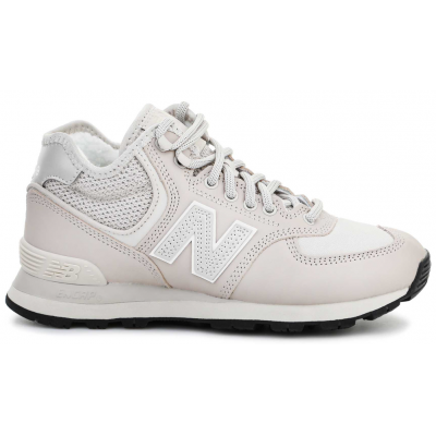 New Balance 574 Mid Light Grey с мехом