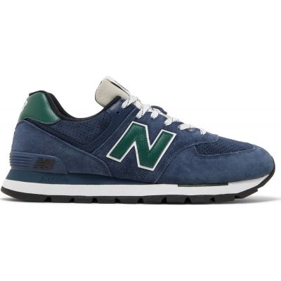 New balance 574 green and blue on sale