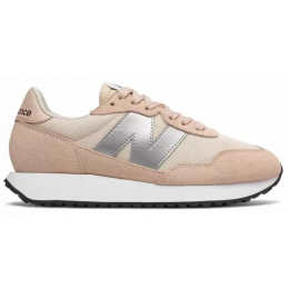 New Balance 237 бежевые с серебристым