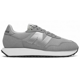 New Balance кроссовки женские 237 серые с серебряным