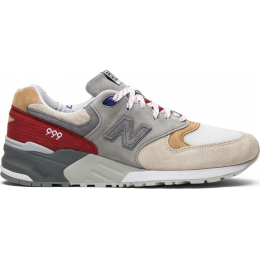 Кроссовки New Balance 999 серые с красным