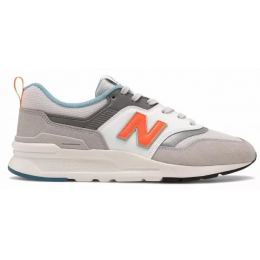 Кроссовки New Balance 997h серые с оранжевым