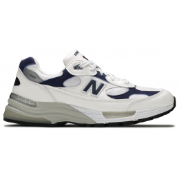 New Balance 992 Made In USA White Navy