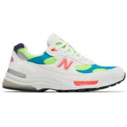 New Balance 992 Made In USA White Neon