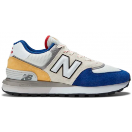 New Balance 574 Legacy White Blue Yellow