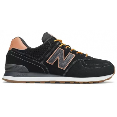 Кроссовки New Balance женские 574 черные с розовым