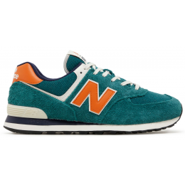 New Balance 574 Aqua Green Orange