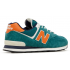 New Balance 574 Aqua Green Orange