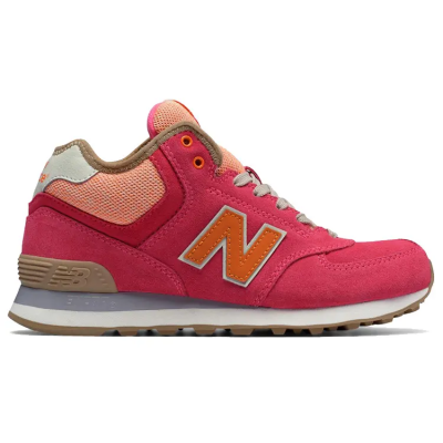 New Balance 574 Mid Cut Red Orange