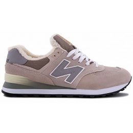 Кроссовки New Balance 574 Gray Beige зимние