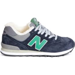 Кроссовки New Balance мужские сине-бирюзовые зимние