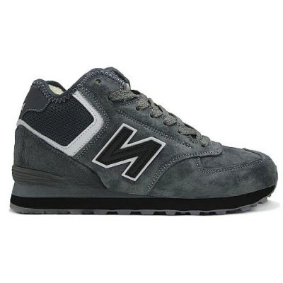 New Balance 574 Mid Deep Grey Black с мехом