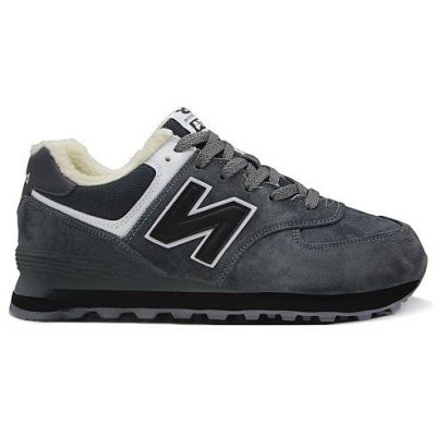 Кроссовки New Balance 574 зимние серые