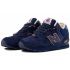 New Balance 574 Mid Deep Blue Yellow с мехом