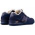 New Balance 574 Mid Deep Blue Yellow с мехом