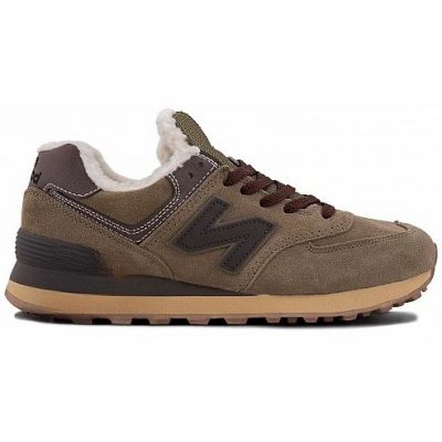 New balance 574 dark brown on sale