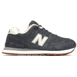 Кроссовки New Balance 574 мужские серые с мехом