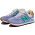 New Balance 574 Light Blue Green With Fur зимние