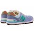 New Balance 574 Light Blue Green With Fur зимние