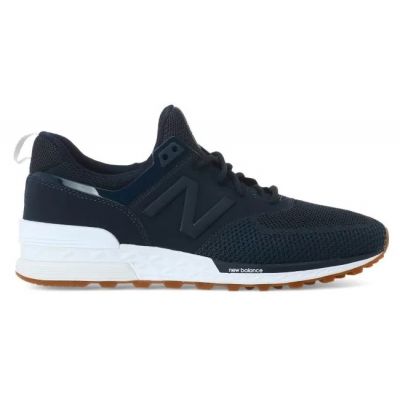 Кроссовки New Balance 574 мужские моно темно-синие