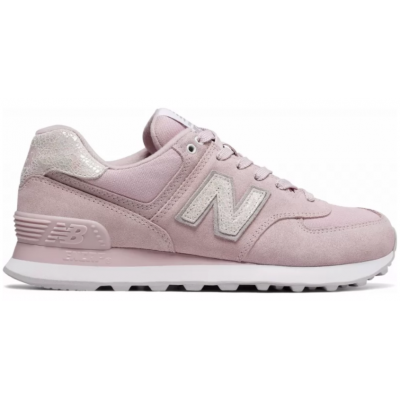 Кроссовки New balance 574 женские серо-розовые 